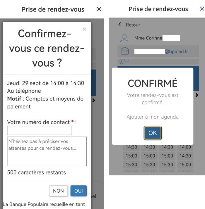 [Prise de rendez-vous]